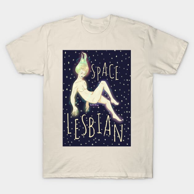 | space lesbian | T-Shirt by Natterbugg